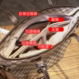 Вместительный и большой шоппер, вместительная и большая портативная сумка на одно плечо для отдыха, Гонконг, из натуральной кожи, коллекция 2023