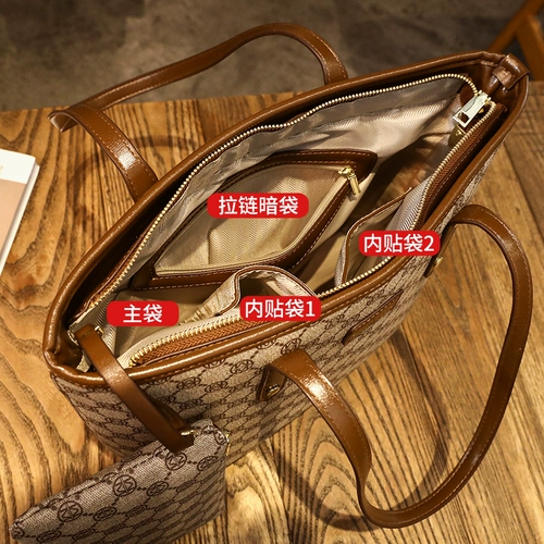 Вместительная и большая сумка на одно плечо, Гонконг, из натуральной кожи