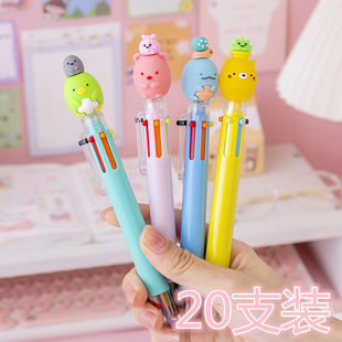 クリエイティブかわいい漫画ヘッド 6 色ボールペン小学生文具ギフト賞品ハンドアカウントボールペン卸売