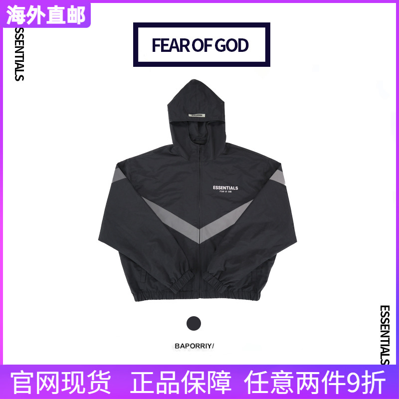 FEAR OF GOD ESSENTIALS RELINE 3M REFLECTIVE JACKET HIGH STREET FOG SUBMACHINE CLOTHING CASUAL JACKET TIDE