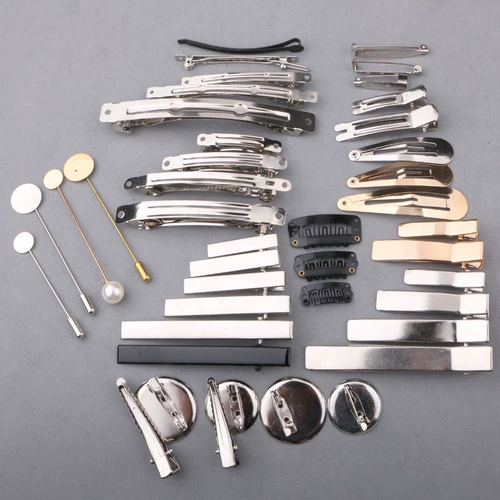 Аксессуар для волос, набор материалов, брошь, металлическая заколка для волос, «сделай сам»