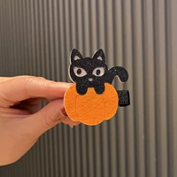 Оранжево-черная заколка для волос в стиле S1-5