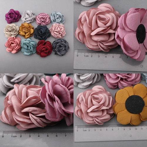 Аксессуар для волос ручной работы, DIY, (в наличии на складе), в цветочек