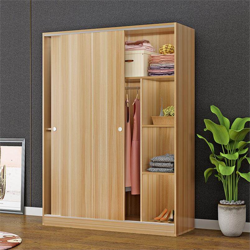 Wardrobe Solid Wood Modern Minima Cabinet Bedroom Containing Simple Storage Economy Type Assembly Closet Rental Room