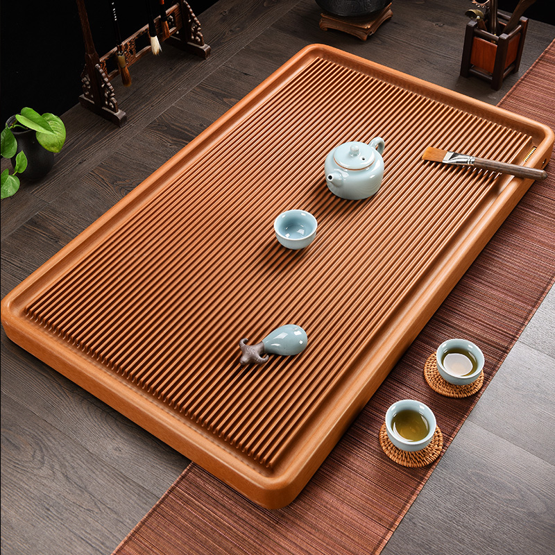 Electric wood tea tray German home minimalist trays Gongfu tea with tea sea Taiwan Electric glued wood Large Number of new tea desk-Taobao