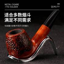 Metal pipe rack foldable stainless steel pipe holder pipe base storage rack briar wood smoking accessories