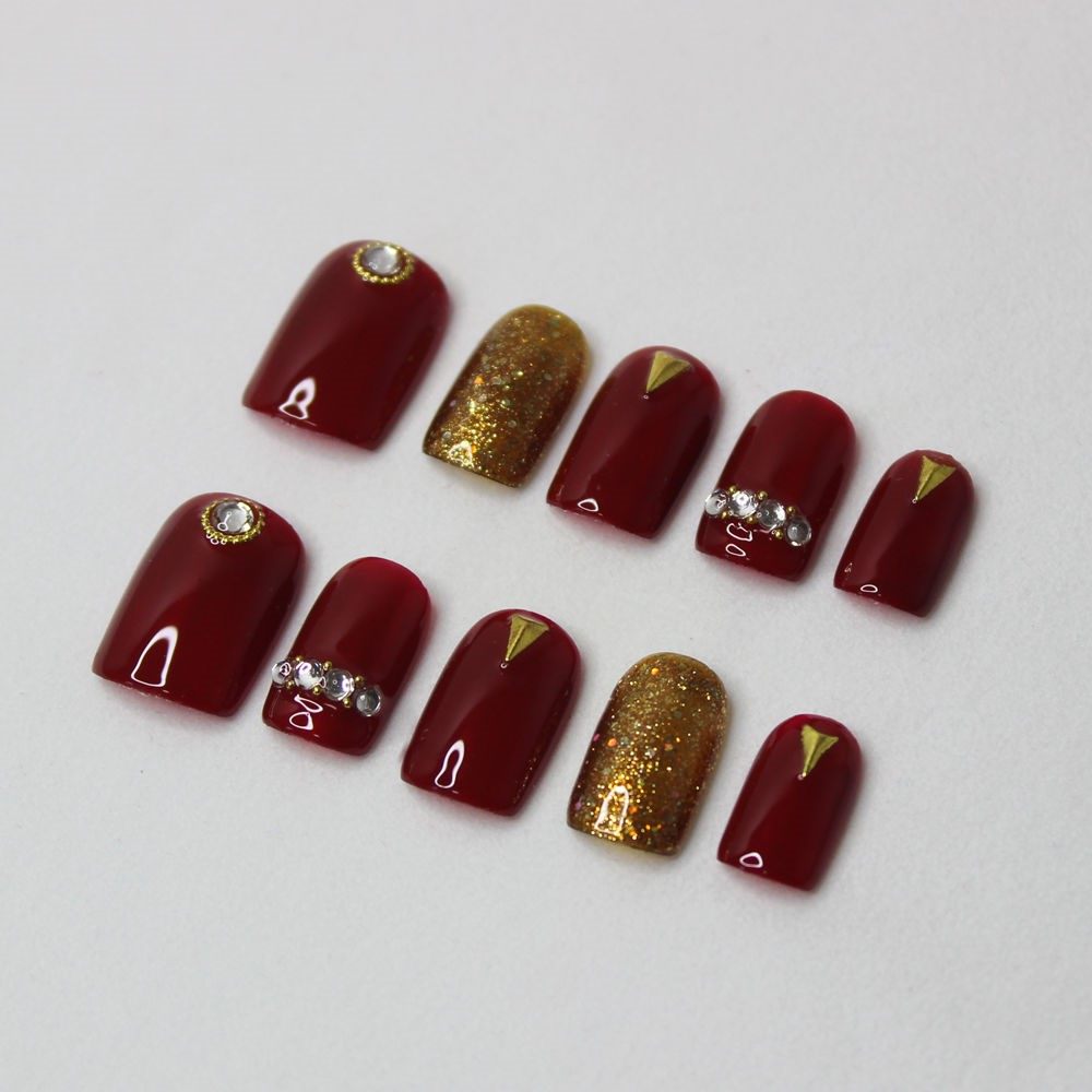 Mechia Patch Fake Nail Finished Nail Finished Medecal Patch Detachable Bride Wearwear Tablets Handmade Phototherapy Nail Polish