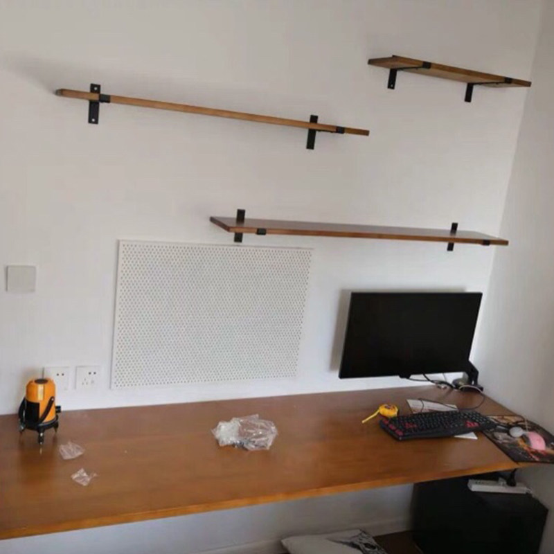 Solid wood desk bookshelf combination one table double computer desktop table student home desk bedroom desk