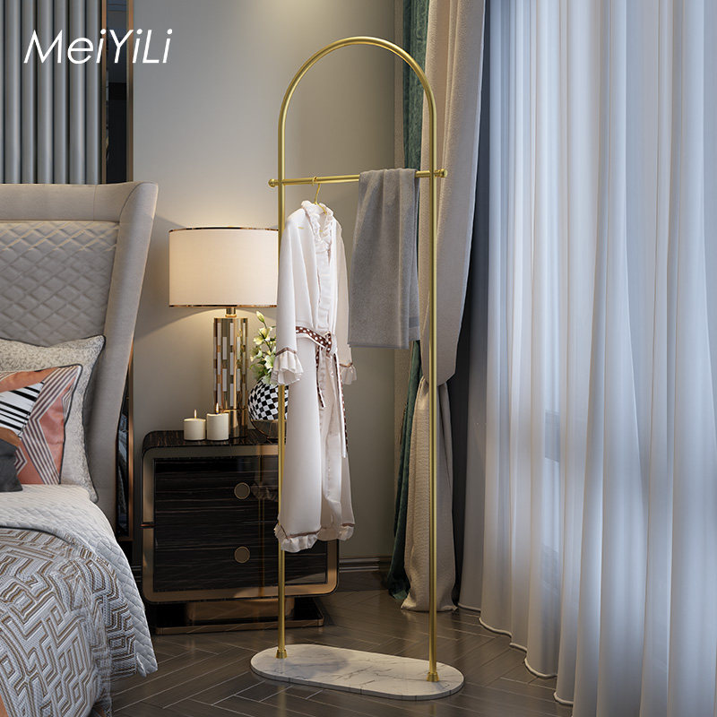 The Danish MeiYiLi upscale Nordic light lavish marble clothes hat rack minimalist post modern bedroom floor-style
