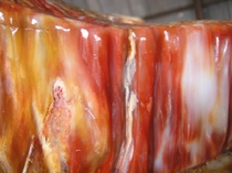 Good Luck Chicken Wing Wood Chicken Blood Red Porch Conference Room Burmese Wooden Jade Tree Fossil Large Ornament 92626#