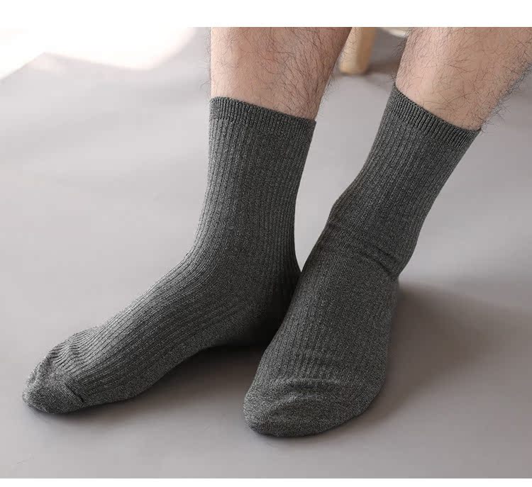 Tân cổ điển dọc quý ông vớ cotton ống cotton khử mùi kháng khuẩn gây sốt mùa thu đông vớ cao cổ