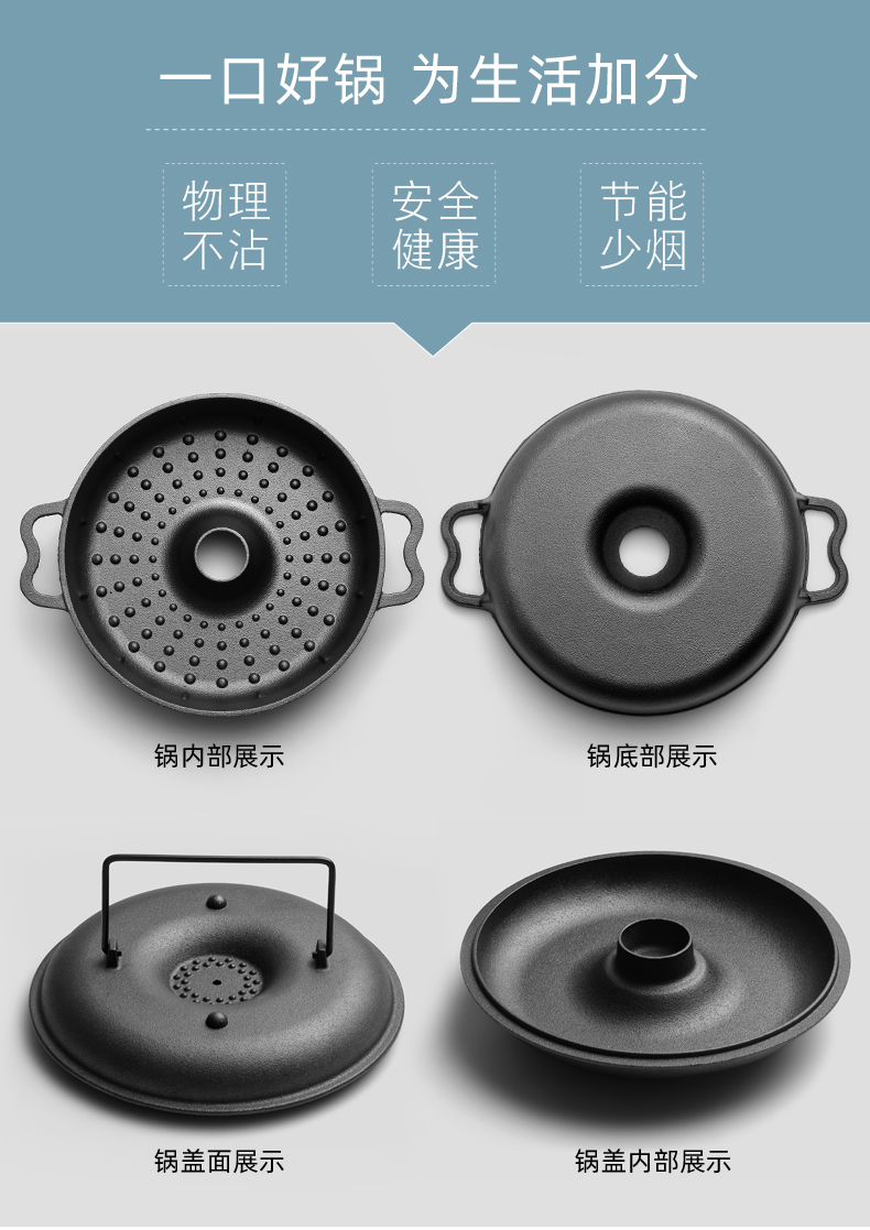 烤红薯神器 家用铸铁煎烤锅 烤红薯/鸡翅/土豆 图14