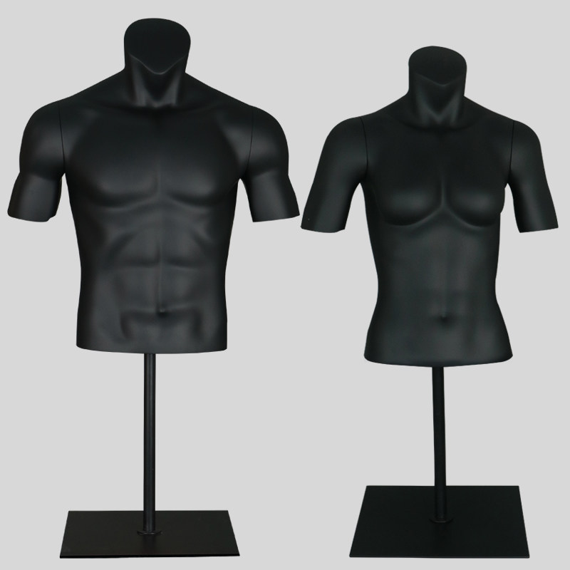 Model Props Clothing Shop for men and women Half-body display shop window Show Shelf Dummy muscle Sport Short sleeves People's Desk