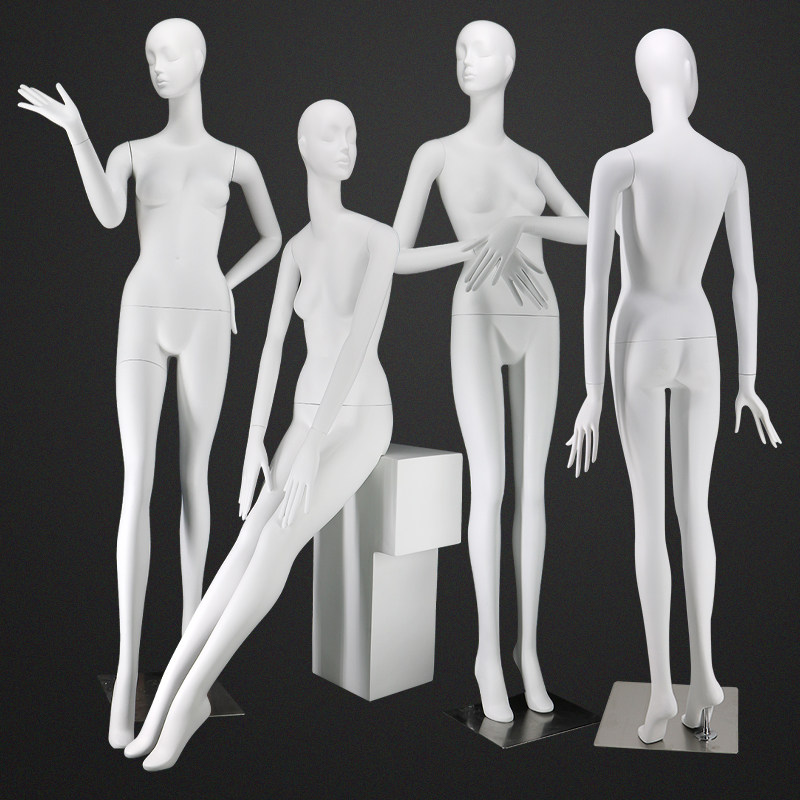 Italy Maxmara Modern Fiberglass Women Dress Plastic Clothing Showcase Model Shop Window Uptrend Fake Moles