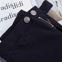 200 Jin fat mm pants high waist spring and autumn trousers elastic leggings women wear large size autumn pants small black pants