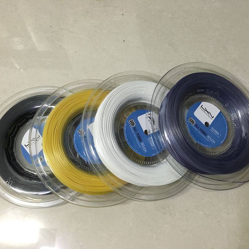 Recessed Lenght market polyester hardwire tennis racket line ALU Power Tennis line 1 25MM