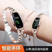 Multifunction Smart Bracelet Waterproof Sleep Monitoring Blood Pressure Heart Rate Lady Fashion Sport Watch Wrist Pedometer