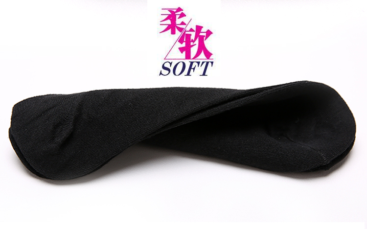 Vớ nữ Vớ đen Cotton Nông cạn Tất vớ vô hình Silicone Trượt mùa hè Hàn Quốc Dễ thương khử mùi Vớ nữ vớ dài cho bé gái