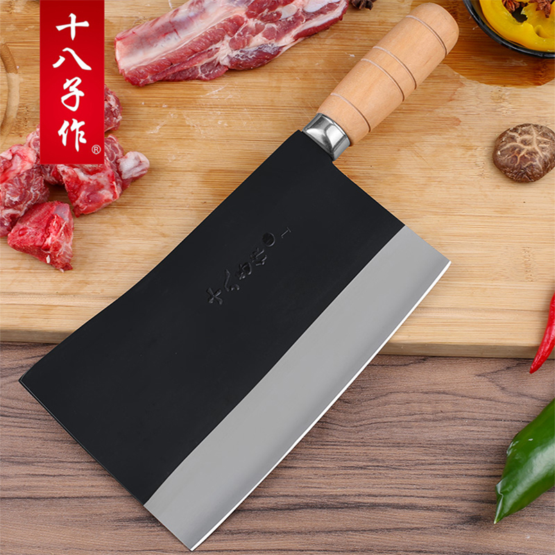 Eighteen sons as a kitchen knife Jiujiang chopping knife kitchen commercial bone chopper chef special chopping chicken goose duck chopping knife