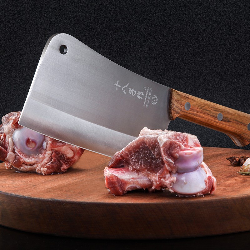 Yangjiang eighteen sons as a kitchen knife bone chopper butcher stainless steel heavy commercial bone thickening chef special knife