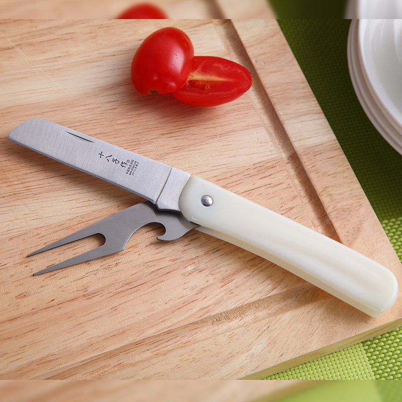 Yangjiang eighteen sub for water fruit knife can be folded with peeling knife convenient stainless steel multifunctional safety sharp crush your type