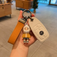 E ivision Ivory White+желтая веревка из меха+