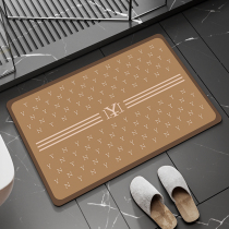 Silicon Algae Clay Upholstered Floor Mat Toilet Speed Dry Water Suction Bathroom Foot foot Toilet Kitchen Non-slip Anti-Oil Waterproof Mat