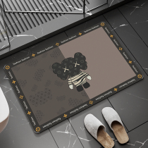 Silicon Algae Clay Upholstered Floor Mat Toilet Doorway Water Absorbing Bathroom Foot foot Toilet Kitchen Non-slip Anti-Oil Waterproof Mat