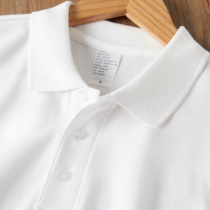 Only Use Pure Cotton Fabrics! 220g All-Cotton Polo Short-Sleeve Summer Collared Solid Color Business Shirt with Half-Sleeves Only Use Pure Cotton Fabrics! 220g All-Cotton Polo Short-Sleeve Summer Collared Solid Color Business Shirt with Half-Sleeves