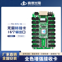 LED display full color screen indoor and outdoor full color control card Jucheng R75-16 port receiving card