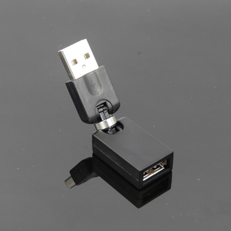 USB male to female swivel USB revolution mother rotary bending connector 360 degrees free rotation A male pair A mother