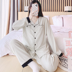 pajamas ແມ່ຍິງຖືພາໃຫ້ນົມລູກພາກຮຽນ spring ແລະດູໃບໄມ້ລົ່ນຝ້າຍ confinement ເຄື່ອງນຸ່ງຫົ່ມ summer ບາງໆ postpartum ເດືອນກັນຍາ 10 ດູໃບໄມ້ລົ່ນຂອງແມ່ໃຫ້ນົມລູກດູໃບໄມ້ລົ່ນແລະລະດູຫນາວ confinement ເຄື່ອງນຸ່ງຫົ່ມ