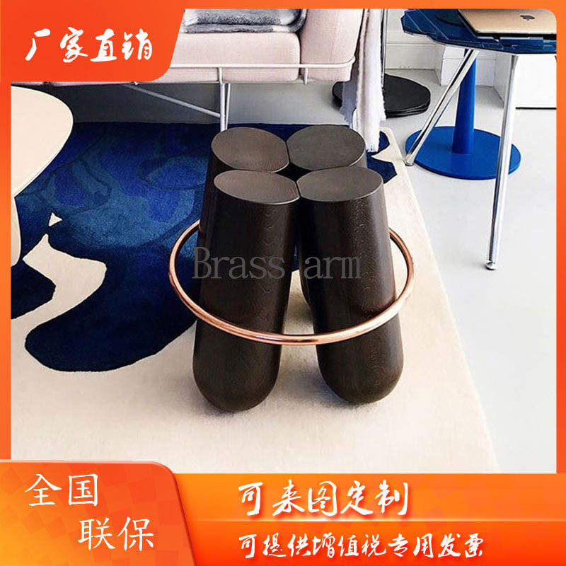 Retro-Style Four-To-Chair Designer Log Stool Fashion Cafe Bar Chair Home Web Red Art Single Chair
