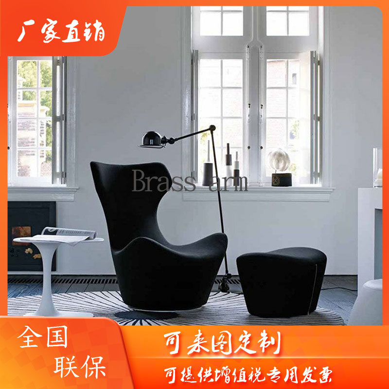 Designer creative lazy back chair balcony leisure chair small apartment custom net red sofa quality light luxury single chair