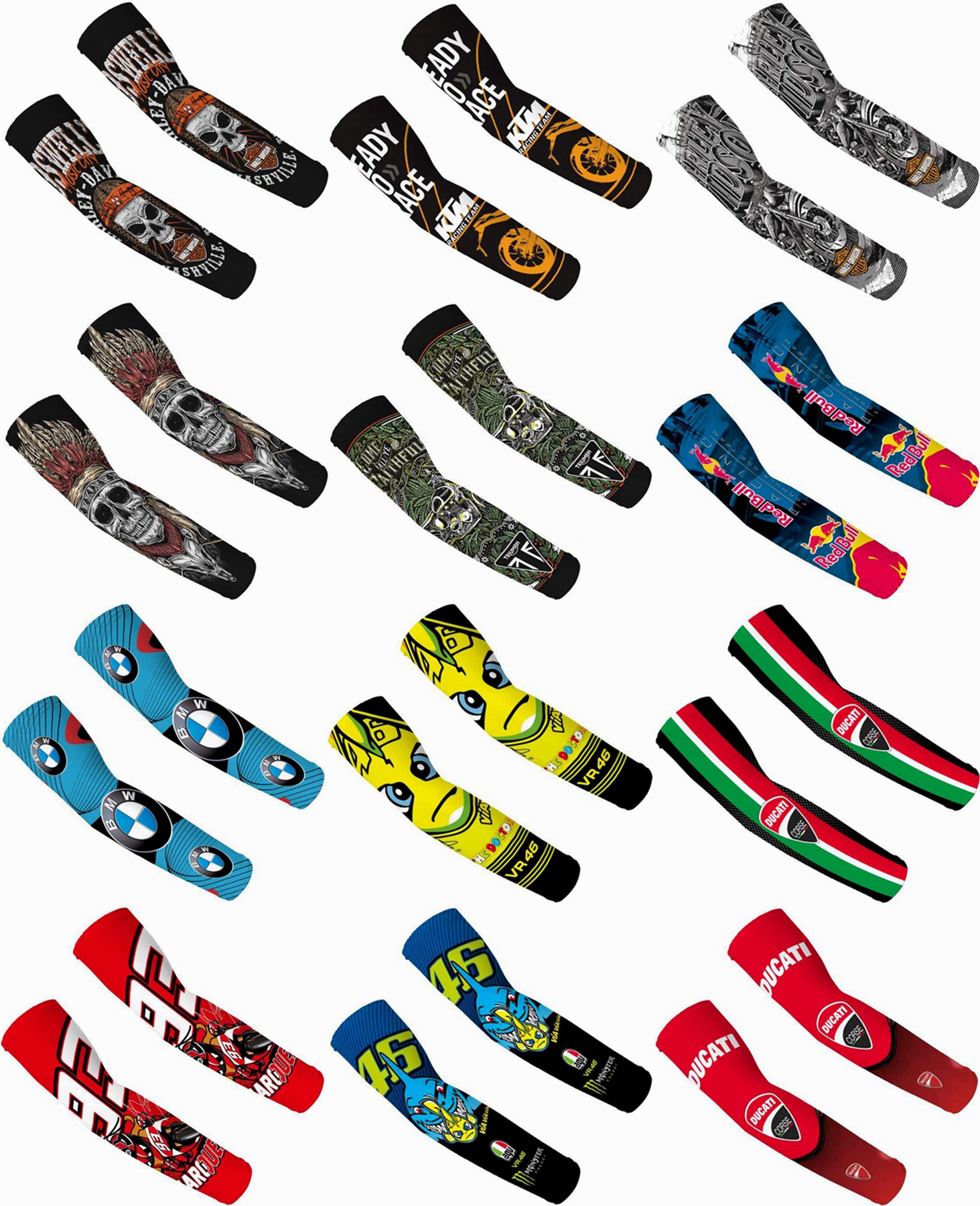 Locomotive Ice Cuff Sleeve Protective Arm Sun Protection Breathable Moisture Absorption Perspiration Heavy Locomotive Kai Screwed Ducat di BMW Halle