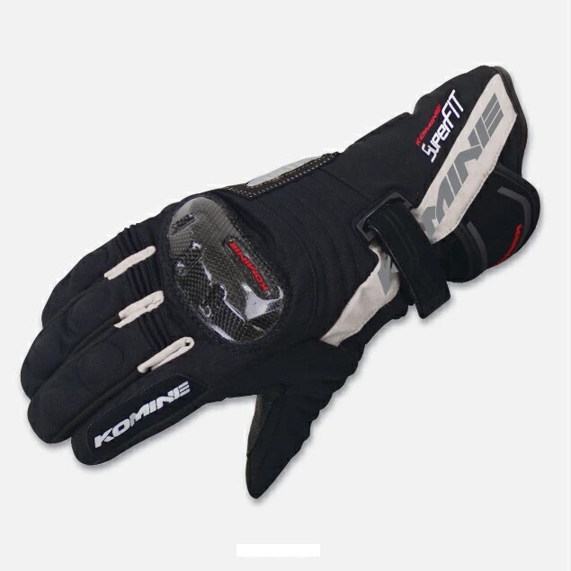 Japan K brand carbon fiber motorcycle locomotive anti-fall racing riding rally gloves rainproof waterproof insulation gloves