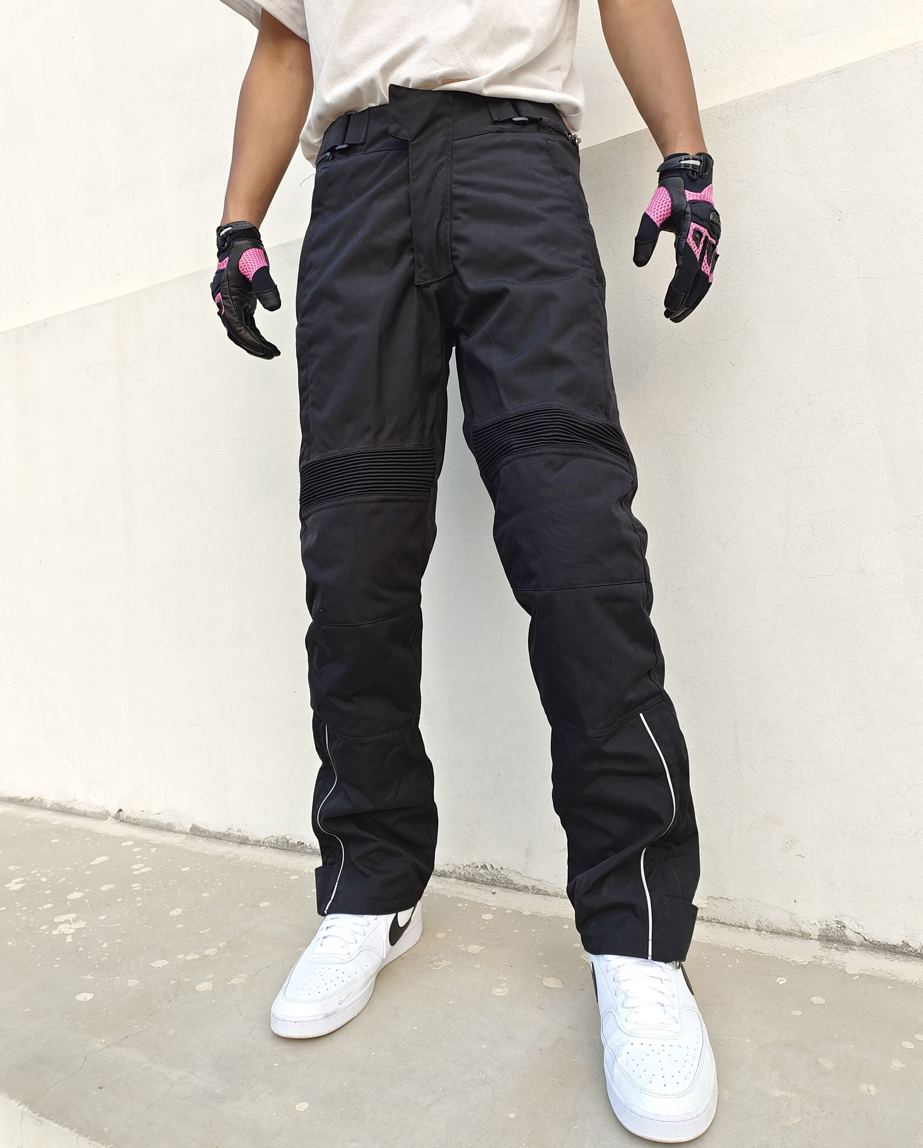 Cordura European Tchibc gas explosion motorcycle locomotive riding anti-fall racing pull pants windproof waterproof men and women