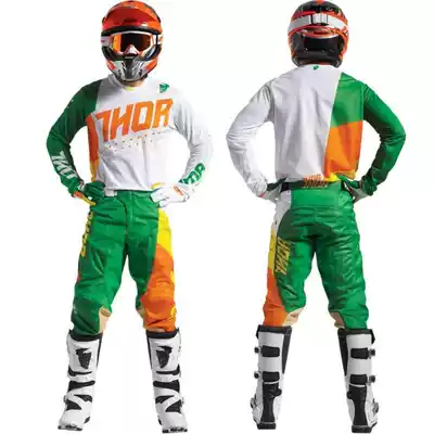 American THOR THOR Raytheon Kawasaki factory team summer off-road suit motorcycle riding clothing off-road pants breathable ventilation