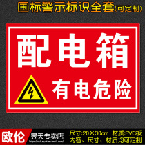 Distribution box factory workshop fire safety signage warning sign sign sticker warning custom E01