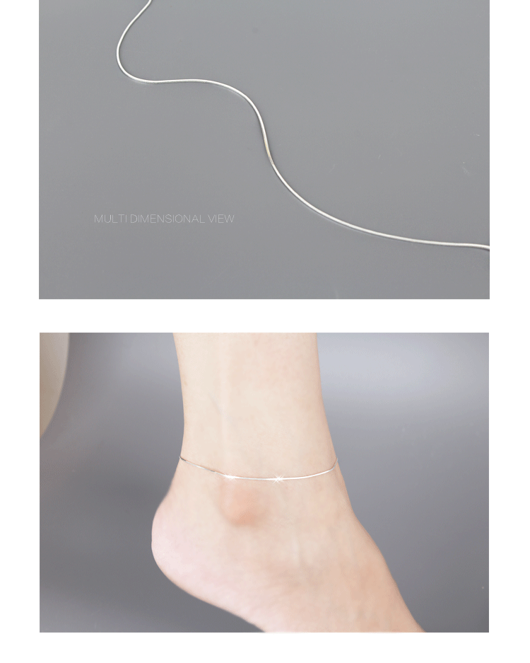 Chaine de cheville Femme ARGENT en Argenterie - Ref 3103471 Image 10