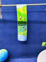 Foreign trade pure cotton daily single cartoon inkjet sports towel household small towel 100% cotton water-absorbent breathable long towel with slight flaws