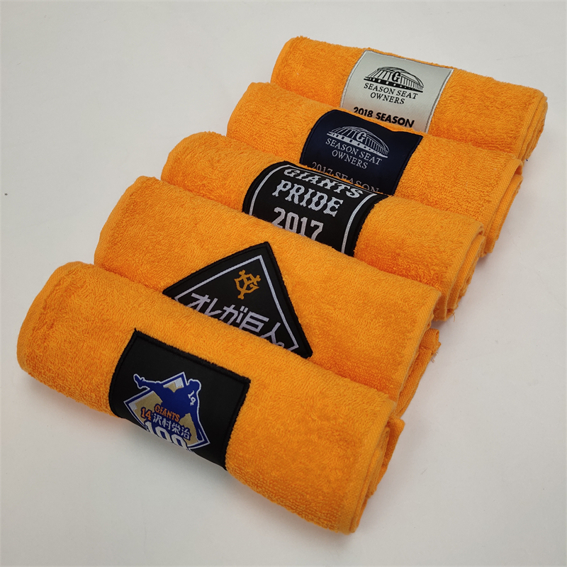Foreign Trade Pure Cotton Export Orange Series Sports Towel [4-Pack] Unisex Fitness Yoga Towel Sweat Towel