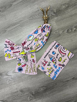 Foreign trade pure cotton daily single cartoon pink love sports towel household small towel absorbent breathable long towel slightly defective