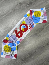 Foreign trade pure cotton daily single cartoon inkjet sports towel household small towel 100% cotton water-absorbent breathable long towel with slight flaws