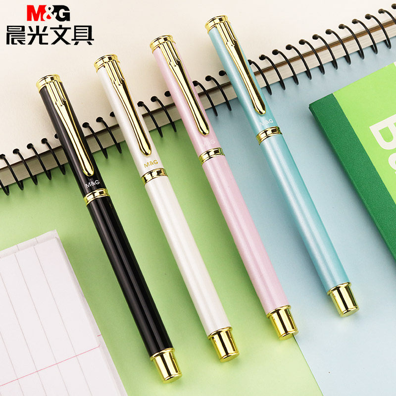 Morning light AFP43102 students write pen metal children pen ink pen with male student practicing calligraphy