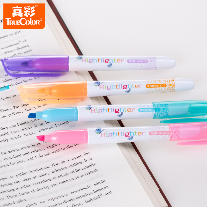 True color MK-3012 highlighter color oblique head marker pen graffiti marker pen color pen