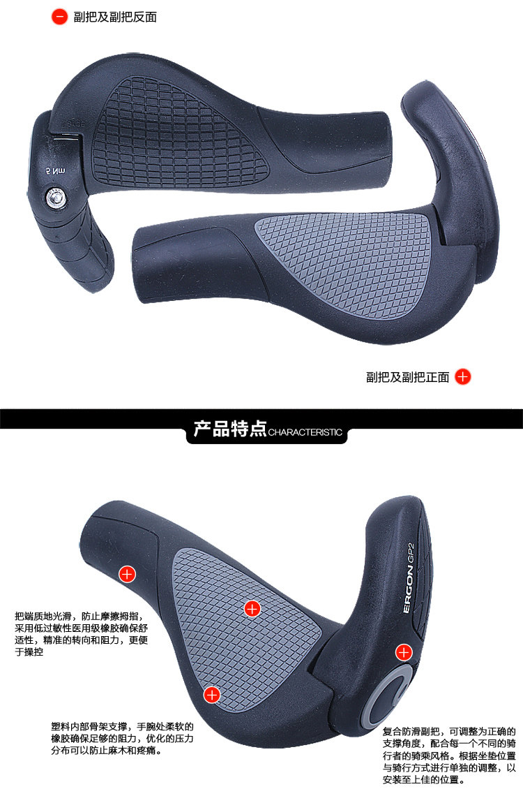 Poignées de vélo ERGON - Ref 2354894 Image 10