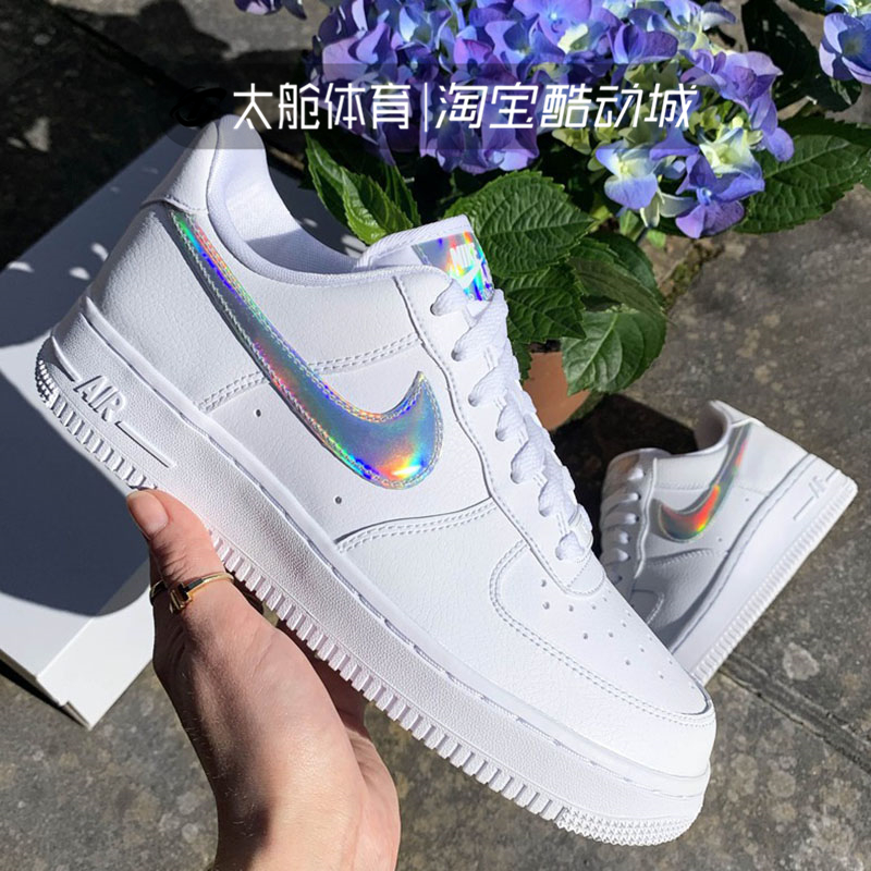 Nike Nike Air Force 1 AF1 pure white laser woman Air Force One board shoe CJ1646-100