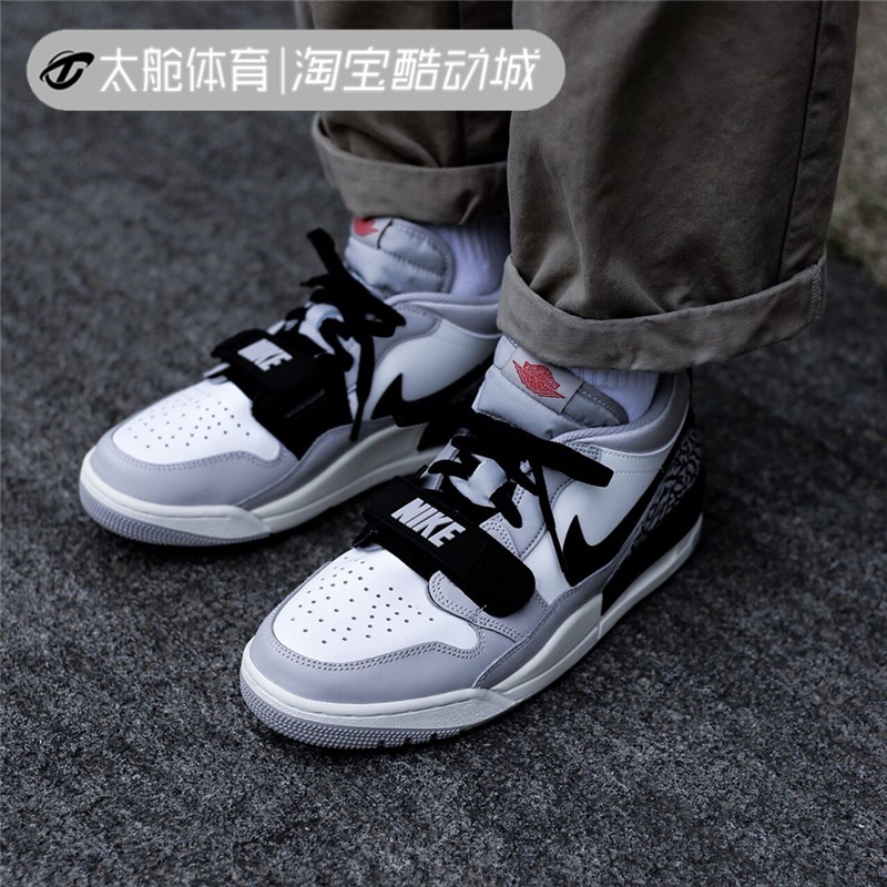 AIR JORDAN AJ312 three-in-one white cement Chicago Lakers low help basket sneakers male CD7069-101