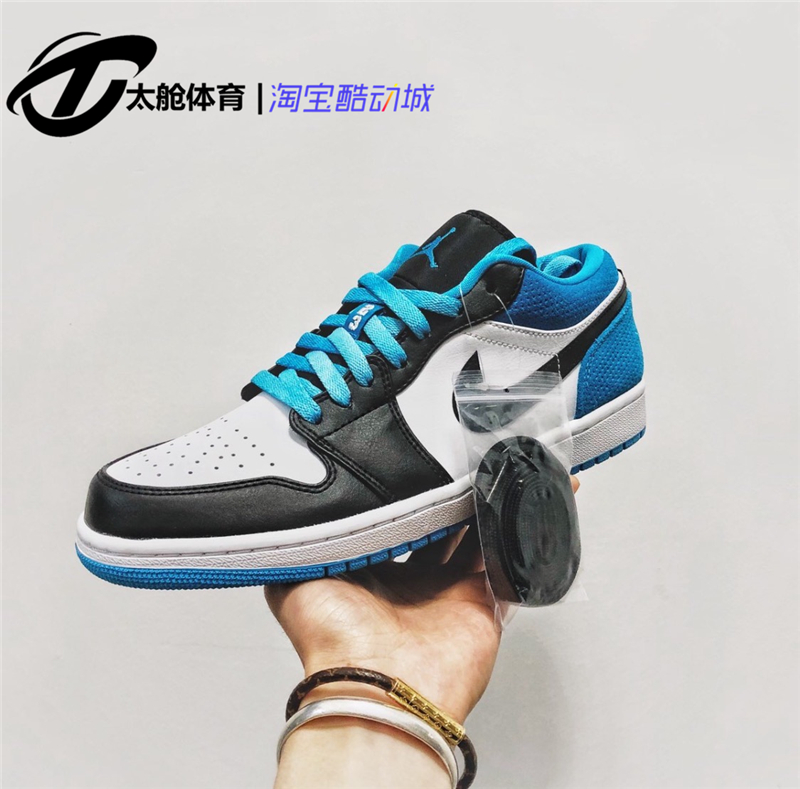 AIR JORDAN 1 Low AJ1 laser blue Meired low Gang black and white blue purple toe CK3022-004-005